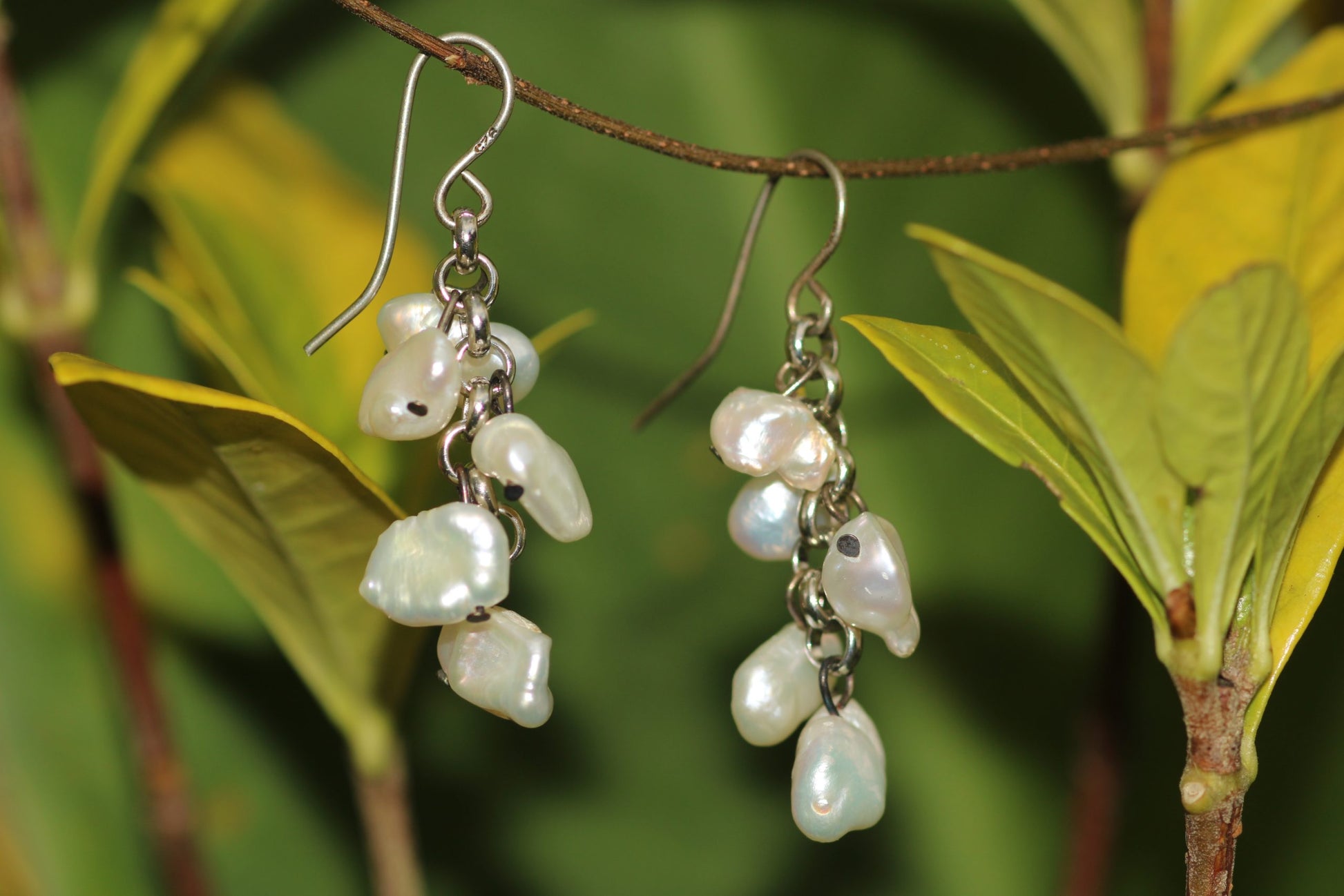 Valentina Earrings - White image